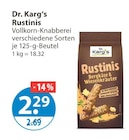 Dr Oetker im V-Markt Prospekt Rustinis von Dr. Karg's im aktuellen V-Markt Prospekt für 2,29 €