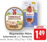 Leberwurst im Angebot bei EDEKA in Darmstadt Leberwurst Angebote von Rügenwalder Mühle bei EDEKA Darmstadt für 1,49 €