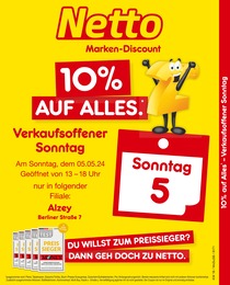 Netto Marken-Discount Prospekt für Alzey: "10% auf alles", 2 Seiten, 05.05.2024 - 05.05.2024
