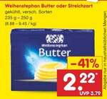 Butter oder Streichzart im Angebot bei Netto Marken-Discount in Gladbeck Butter oder Streichzart Angebote von Weihenstephan bei Netto Marken-Discount Gladbeck für 2,22 €
