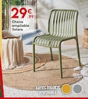 Chaise empilable Solara - Maxi Bazar Chaise empilable Solara à 29,99 € dans le catalogue Maxi Bazar