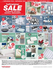 Bettwäsche im aktuellen hofmeister Prospekt (Stuttgart) Bettwäsche im hofmeister Prospekt "SPAR & ERLEBNISWOCHEN" mit 12 Seiten (Stuttgart)