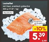 Aktuelles Lachsfilet Angebot bei Netto Marken-Discount in Cottbus ab 5,39 €