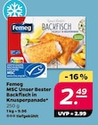 MSC Unser Bester Backfisch in Knusperpanade von Femeg im aktuellen Netto mit dem Scottie Prospekt für 2,49 €