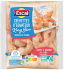 Queues de crevettes ASC cuites décortiquées King Size surgelées - ESCAL dans le catalogue Intermarché Super