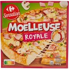 Pizza moelleuse surgelée - CARREFOUR SENSATION en promo chez Carrefour Créteil à 3,25 €