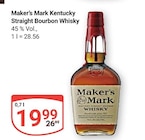 Aktuelles Kentucky Straight Bourbon Whisky Angebot bei GLOBUS in Mannheim ab 19,99 €
