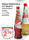 Sirup Angebote von Mautner Markhof bei GLOBUS Herne für 2,79 €