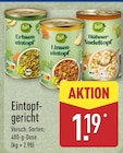 Erbseneintopf von Bio für 1,19 € bei ALDI Nord im Angebot Erbseneintopf von Bio im aktuellen ALDI Nord Prospekt