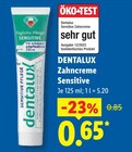 Zahncreme Sensitive von Dentalux im aktuellen Lidl Prospekt für 0,65 €