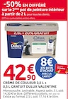 Promo Crème de Couleur 2,5 L + 0,5 L Gratuit à 42,90 € dans le catalogue Mr. Bricolage à Beaulieu-sur-Mer