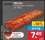 BBQ Ribs im Angebot bei Netto Marken-Discount in Saarbrücken BBQ Ribs Angebote bei Netto Marken-Discount Saarbrücken für 7,49 €