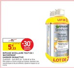 Biphase micellaire tout en 1 waterproof - GARNIER SKINACTIVE dans le catalogue Intermarché