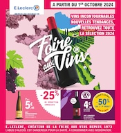 Prospectus E.Leclerc à Leiterswiller, "Foire aux Vins", 56 pages de promos valables du 01/10/2024 au 12/10/2024