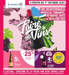 Prospectus E.Leclerc à Wasselonne, "Foire aux Vins", 56 pages de promos valables du 01/10/2024 au 12/10/2024