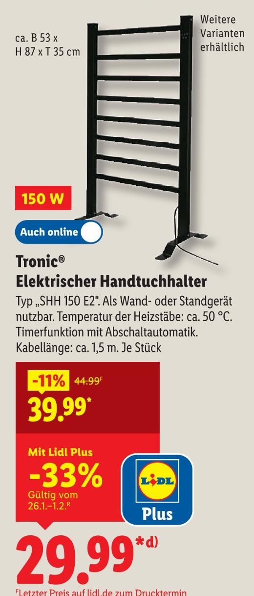 Elektrischer Handtuchhalter