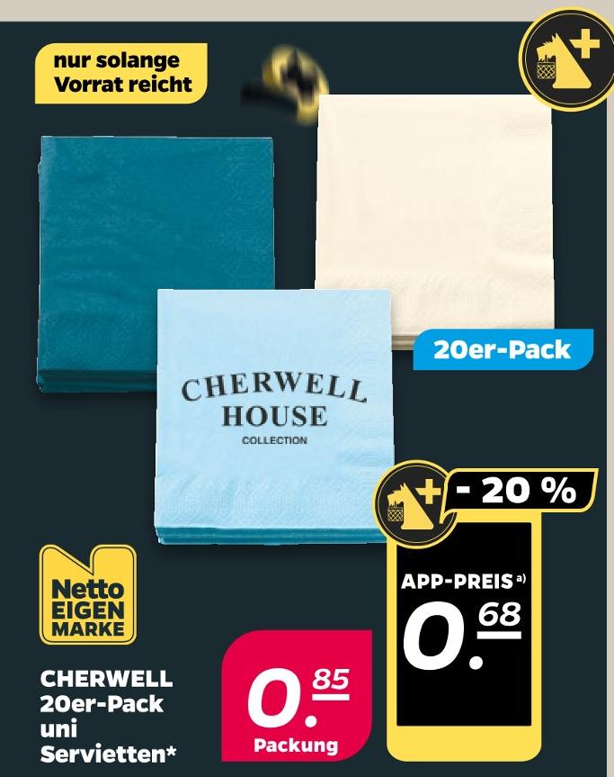 20er-Pack uni Servietten