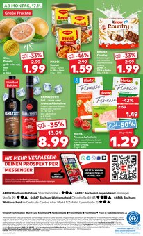Nudeln im aktuellen Kaufland Prospekt (Bochum) Nudeln im Kaufland Prospekt "Aktuelle Angebote" mit 62 Seiten (Bochum)