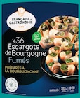 Escargots de bourgogne moyen fumés au bois de hêtre x36 surgelés - FRANÇAISE DE GASTRONOMIE dans le catalogue Intermarché Super