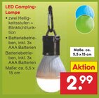 Aktuelle LED-Lampe Angebote bei Netto Marken-Discount in Wuppertal Aktuelles LED Camping-Lampe Angebot bei Netto Marken-Discount in Wuppertal ab 2,99 €