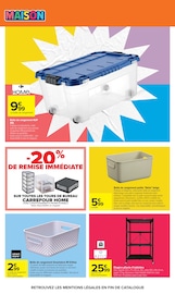 Promos Boîte De Rangement dans le catalogue "L'ÉTÉ À LA PLAGE, LA RENTRÉE À LA PAGE." de Carrefour Boîte De Rangement en promo dans le catalogue Carrefour à la page 70