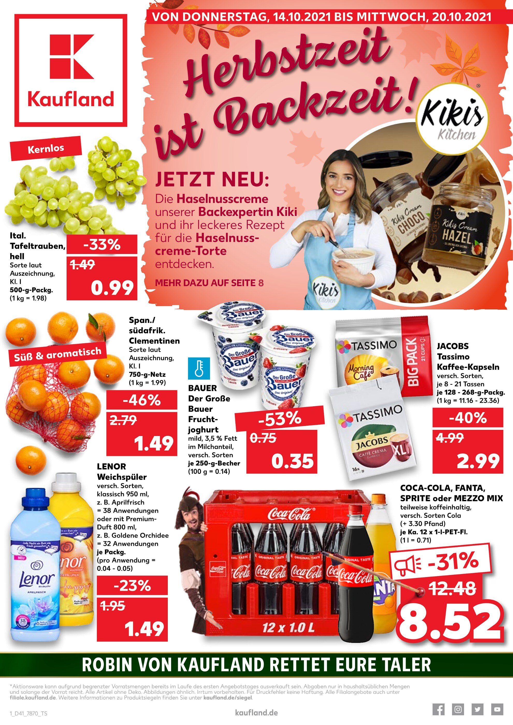 Kaufland Prospekt für Kirchentellinsfurt mit 40 Seiten Kaufland Prospekt für Kirchentellinsfurt: "JETZT WIRD GESPART!", 40 Seiten, 14.10.2021 - 20.10.2021
