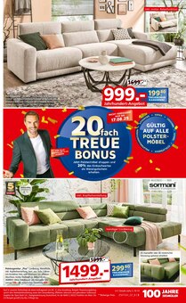 Couch im Segmüller Prospekt "Highlight Angebote" mit 54 Seiten (München)