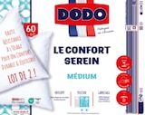 Lot de 2 oreillers "Confort Serein" - DODO en promo chez Carrefour Bobigny à 14,99 €
