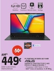 PC portable R1500FA-NJ1144W - Asus en promo chez E.Leclerc Haguenau à 449,00 €