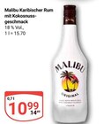 Malibu Karibischer Rum mit Kokosnussgeschmack Angebote von Malibu bei GLOBUS Pulheim für 10,99 €