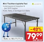 Mini Tischtennisplatte Fexi von Juskys im aktuellen Netto Marken-Discount Prospekt für 79,99 €