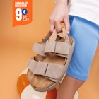 Promo Sandales à scratchs marron clair garçon à 9,00 € dans le catalogue La Halle à Le Blanc