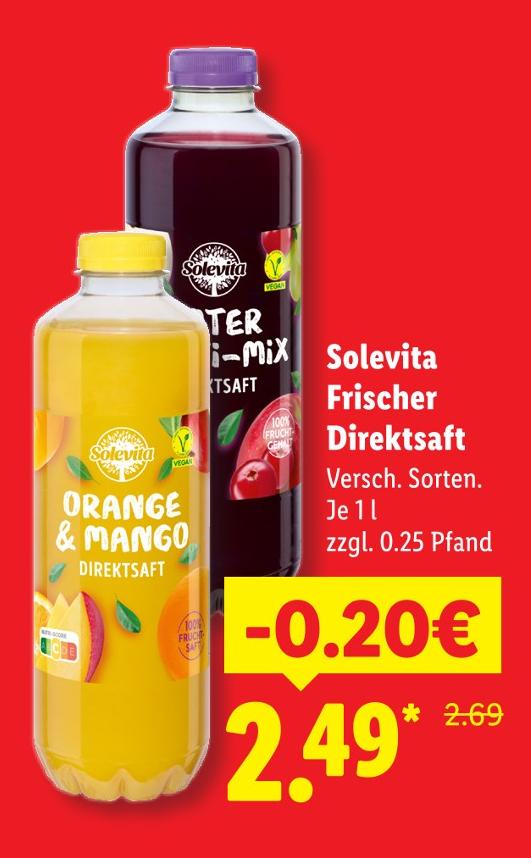 Frischer Direktsaft