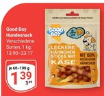 Hundesnack im Angebot bei GLOBUS in Jena Hundesnack Angebote von Good Boy bei GLOBUS Jena für 1,39 €