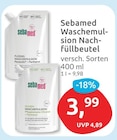 Flüssig Waschemulsion Nachfüllbeutel von Sebamed im aktuellen budni Prospekt für 3,99 €
