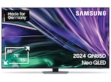 GQ55QN85D Mini LED / Neo QLED TV (Flat, 55 Zoll 138 cm, UHD 4K, SMART TV, Tizen) im MediaMarkt Saturn Prospekt GQ55QN85D Mini LED / Neo QLED TV (Flat, 55 Zoll 138 cm, UHD 4K, SMART TV, Tizen) von SAMSUNG im aktuellen MediaMarkt Saturn Prospekt für 1.039,00 €
