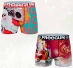 Boxer noël homme - FREEGUN en promo chez Intermarché Niort à 5,99 €