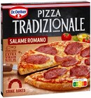 Pizza Tradizionale Salame Romano oder Die Ofenfrische Vier Käse Angebote von Dr. Oetker bei REWE Kiel für 2,22 €