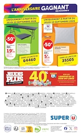 Promos Table De Jardin dans le catalogue "SUPER U" de Super U Table De Jardin en promo dans le catalogue Super U à la page 40