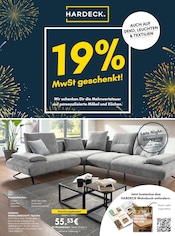 Aktueller HARDECK Prospekt mit Wohnlandschaft, "19% MwSt. geschenkt!", Seite 1