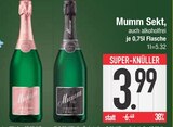 Sekt, auch alkoholfrei von Mumm im aktuellen EDEKA Prospekt für 3,99 €