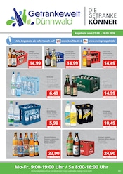 Bier im Getränkewelt Dünnwald Prospekt in Leverkusen Aktueller Getränkewelt Dünnwald Prospekt mit Bier, "DIE GETRÄNKEKÖNNER", Seite 1