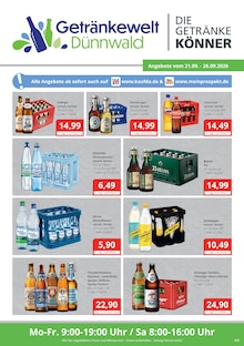 Cola im aktuellen Getränkewelt Dünnwald Prospekt (Bergisch Gladbach) Cola im Getränkewelt Dünnwald Prospekt "DIE GETRÄNKEKÖNNER" mit 2 Seiten (Bergisch Gladbach)