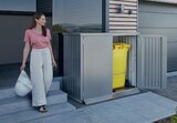 Mülltonnenbox Alex Duo Silber-metallic Angebote von Biohort bei Hagebaumarkt Mainz für 1.099,00 €