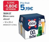 Bière sans alcool - 1664 en promo chez Costco Versailles à 5,19 €