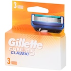 Lames de rasoir Gillette Fusion5 Classic à Action dans Chef-Boutonne