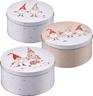 Weihnachtsdosen im dm-drogerie markt Prospekt Metalldose, grau-rot von BOLTZE im aktuellen dm-drogerie markt Prospekt für 6,95 €