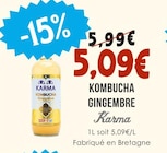 Kombucha Gingembre - Karma dans le catalogue Naturalia