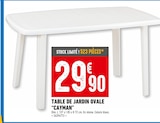 TABLE DE JARDIN OVALE “CAYMAN” en promo chez Brico Cash Sucy-en-Brie à 29,90 €