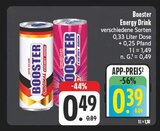 Aktuelles Booster Energy Drink Original Angebot bei E center in Jena ab 0,39 €
